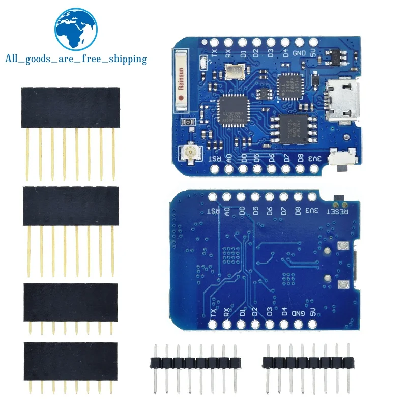 WeMos D1 Mini Pro V3.0 NodeMcu 4MB/16MB بايت Lua WIFI + لوحة تطوير إنترنت الأشياء على أساس ESP8266 CH340G Nodemcu V2 #4