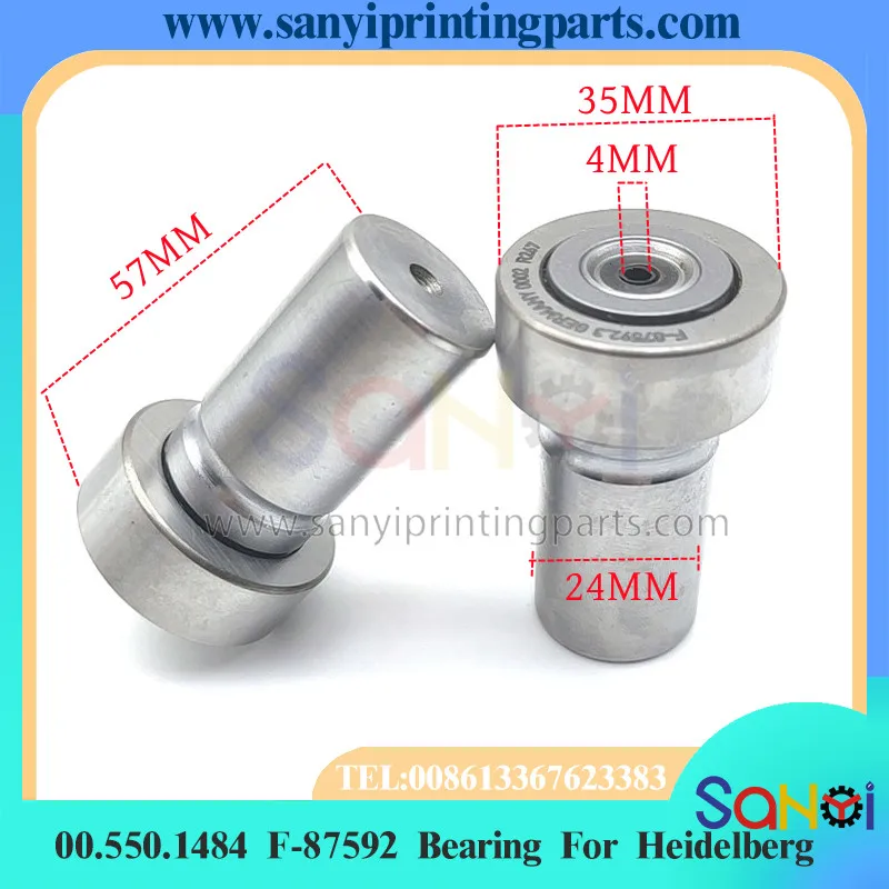 2 Pieces/Lot Best Quality 00.550.1484 F-87592 Cam Follower Bearing For Heidelberg XL105 SM102 Printing Machine Parts