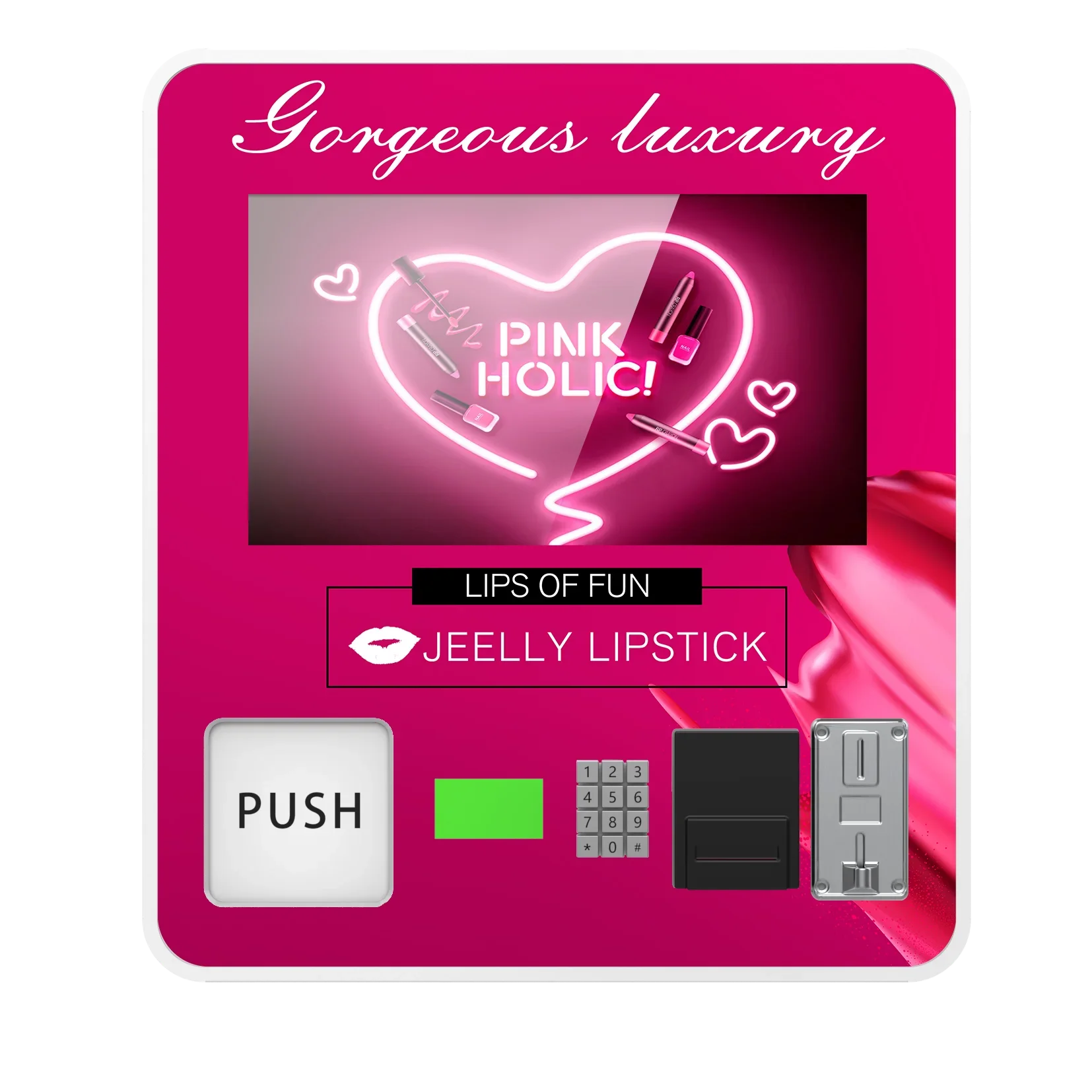 

Мини-тормовой автомат Торговый автомат для макияжа ресниц на заказ Красота Автоматический настольный торговый автомат с кредитной картой