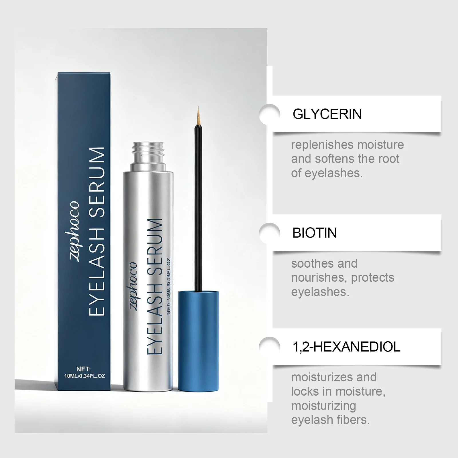 Wimperserum 10X Lash Conditioner Voedend wimperserum met ginseng-extract voor dagelijkse wimperverzorging voor gezonder sterker