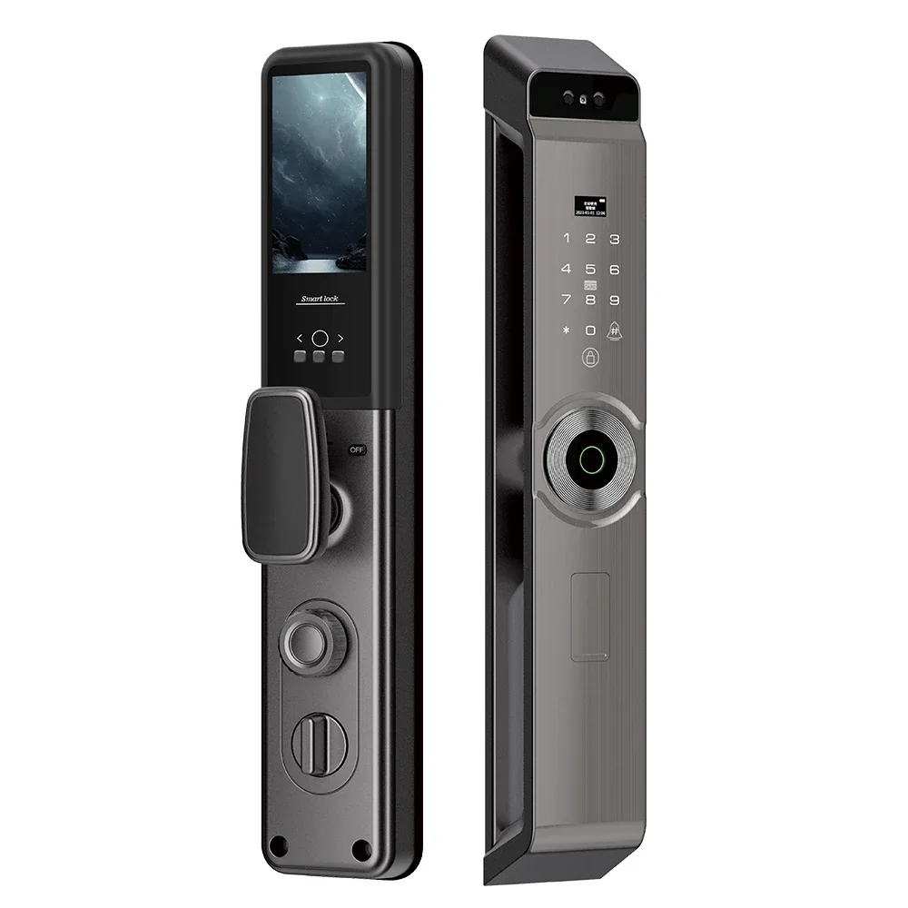 Automatic Smart Door lock tuya wifi access RFID card Biometric face recognition Fingerprint Electronic door lock