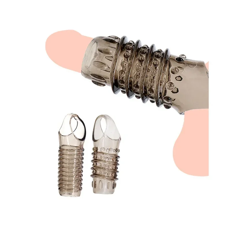 Wolf Tooth Penis Cover Silicone Penis Cover Vibrating Ring Man Penis Case Couple Sex Toys Sem Lock Condoms Cocking Ring