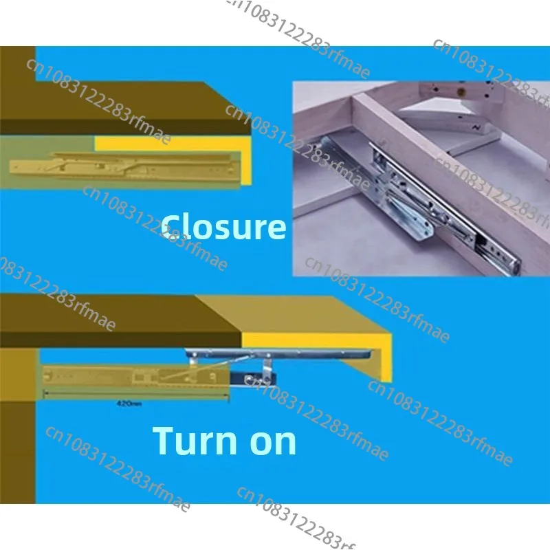 Table Top Rising Folding Guide Rail Side Mounting Extended Slide Rail Jump Platform Lifting