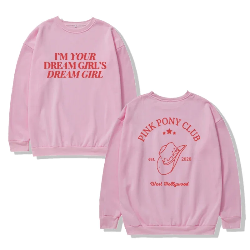 Sweatshirt impian untuk wanita, baju Pullover Harajuku Hip Hop gadis impian Anda, Sweatshirt ukuran besar untuk wanita