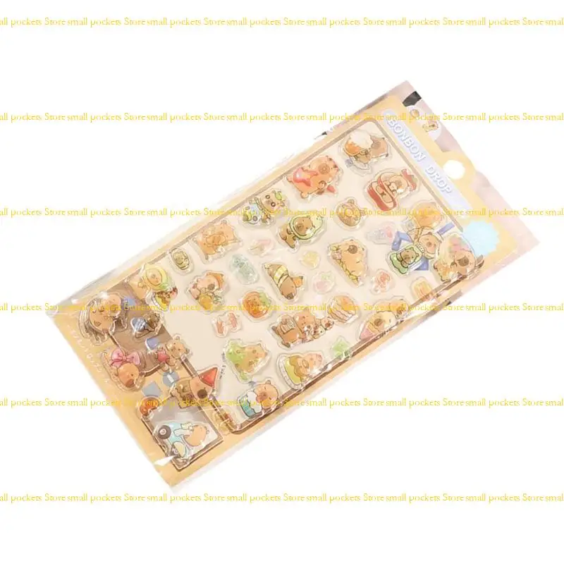 R1WD Embossed Decorative Sticker Adhesive PVC Resin Sticker For Water Bottle Pencil Case Notebook and Kids Room Wall Art