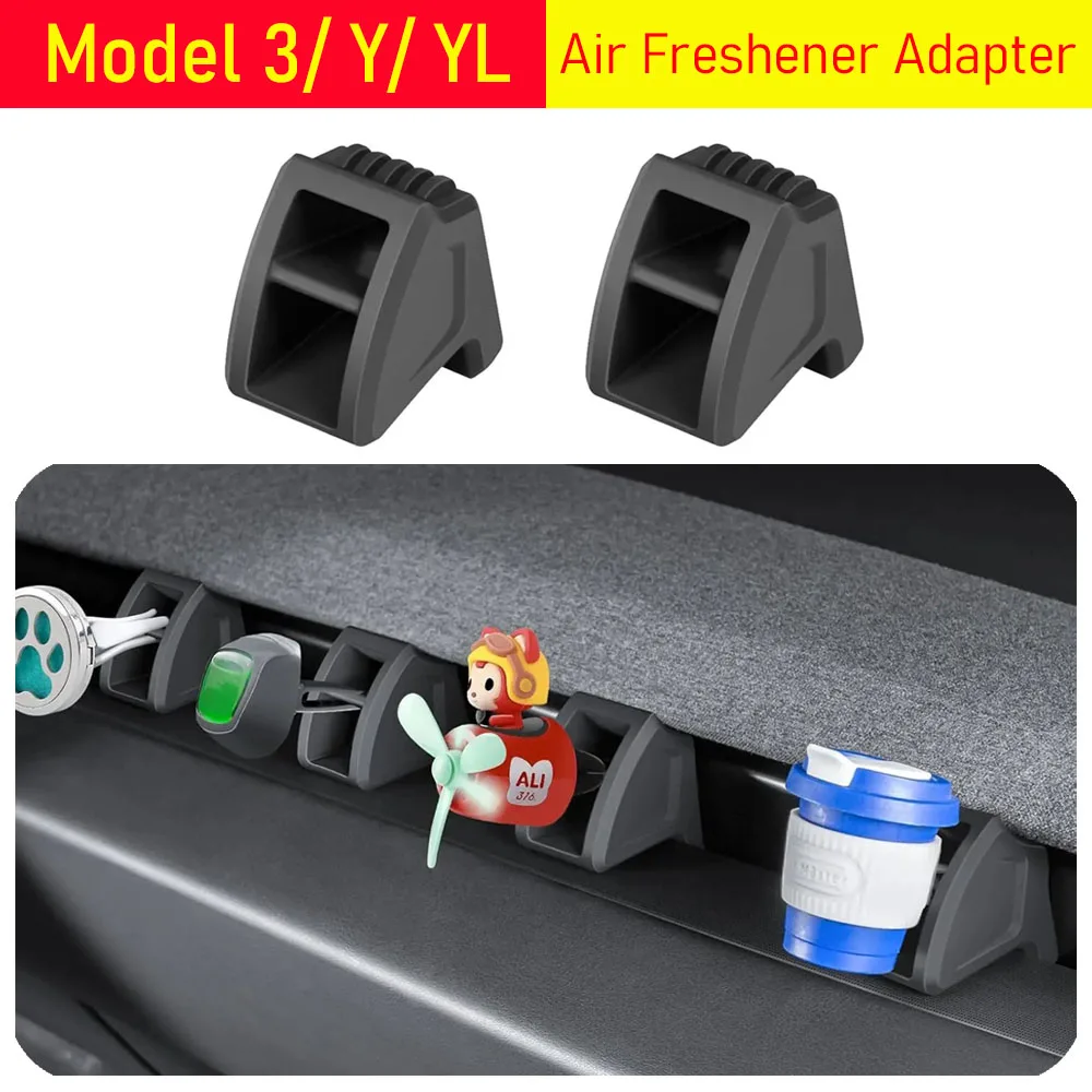 For 2025 2026 Tesla Model 3 YL Y Juniper Standard Air Freshener Adapter Air Vent Outlet Clip Air Aromatherapy Holder Accessories