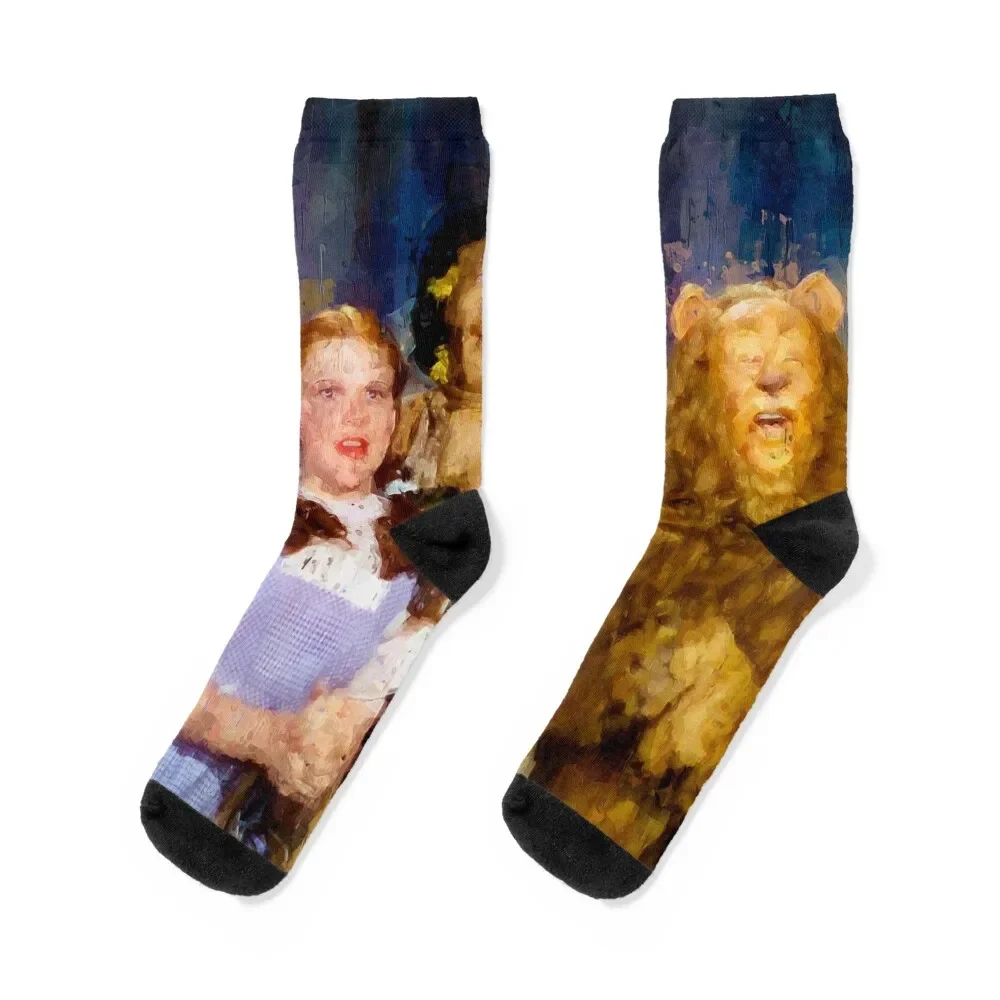 

Cast of The Wizard of Oz Socks funny sock sport Toe sports floor Men Socks Women's