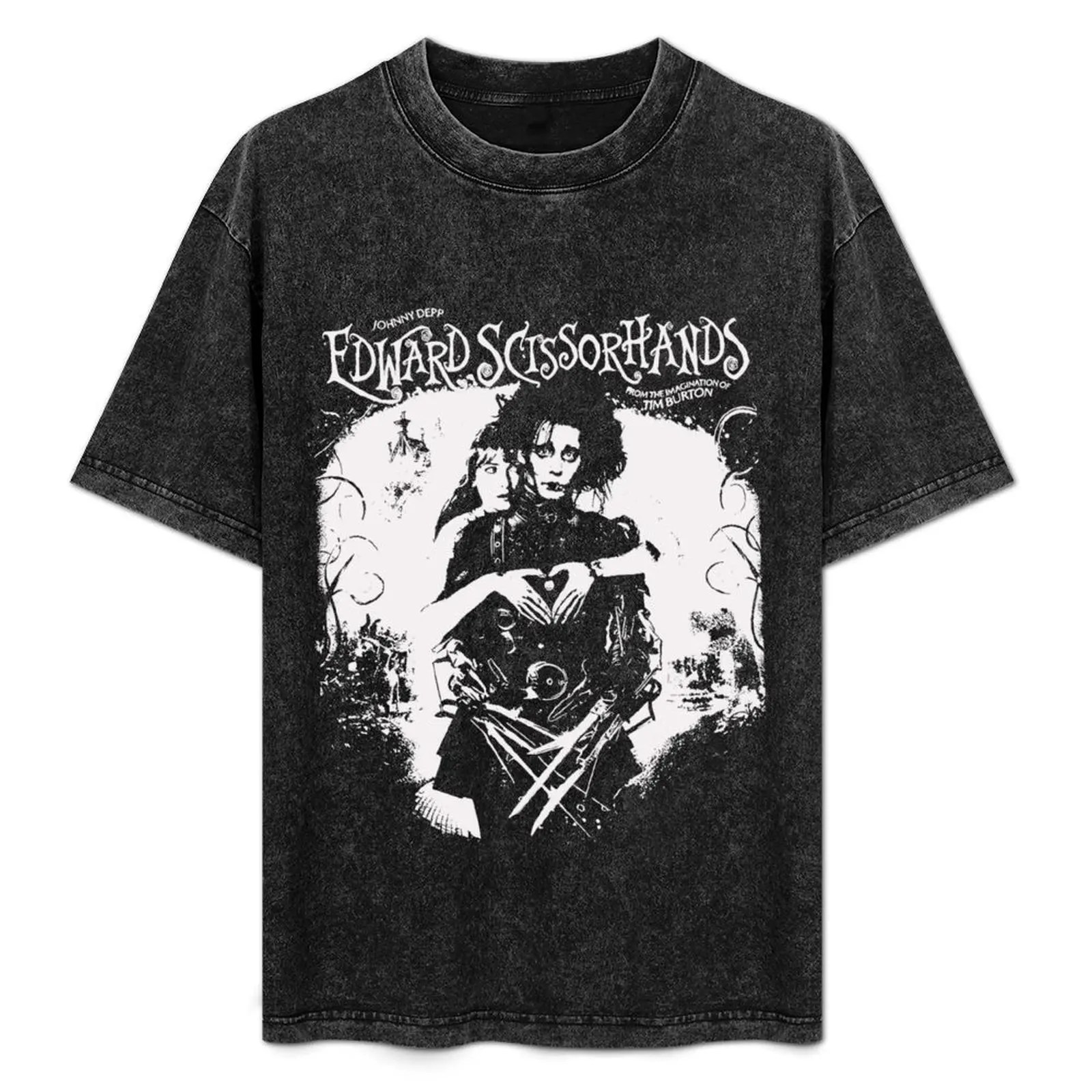 

Edward Scissorhands Aesthetic T-Shirt Casual Loose Short Sleeve Tee for Men