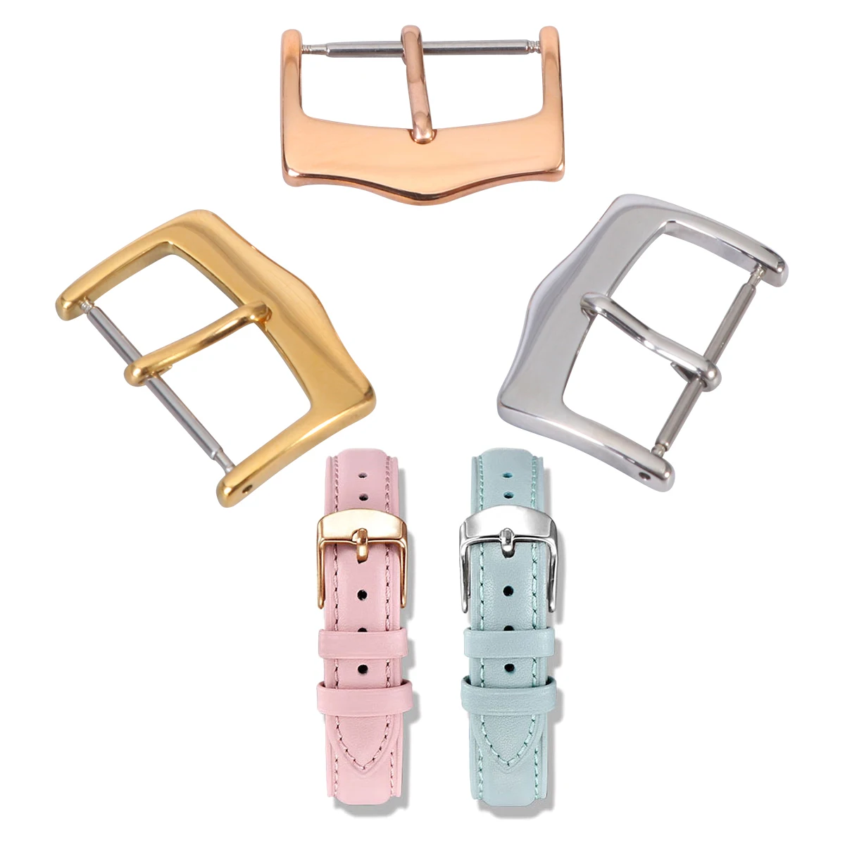 

3Pcs Watch Band Buckle Durable Stainless Steel Universal Watch Clasp Premium Accessories Universal Wristwatch Clasp