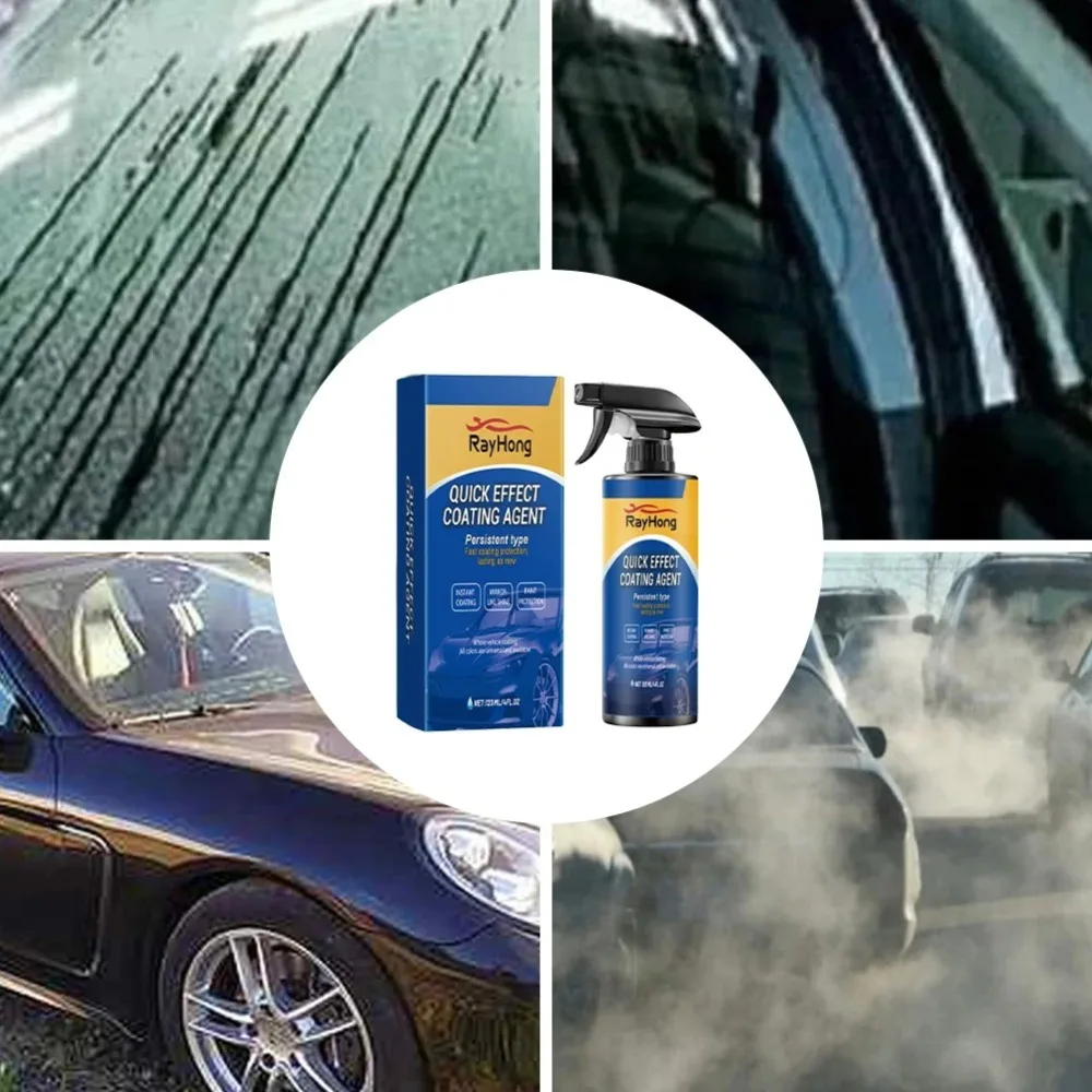 Agente de Pulido y Recubrimiento para Pintura de Automóviles, Spray de Recubrimiento para Autos, Capa Hidrofóbica de Cristal, Agente de Renovación y Pulido de Pintura