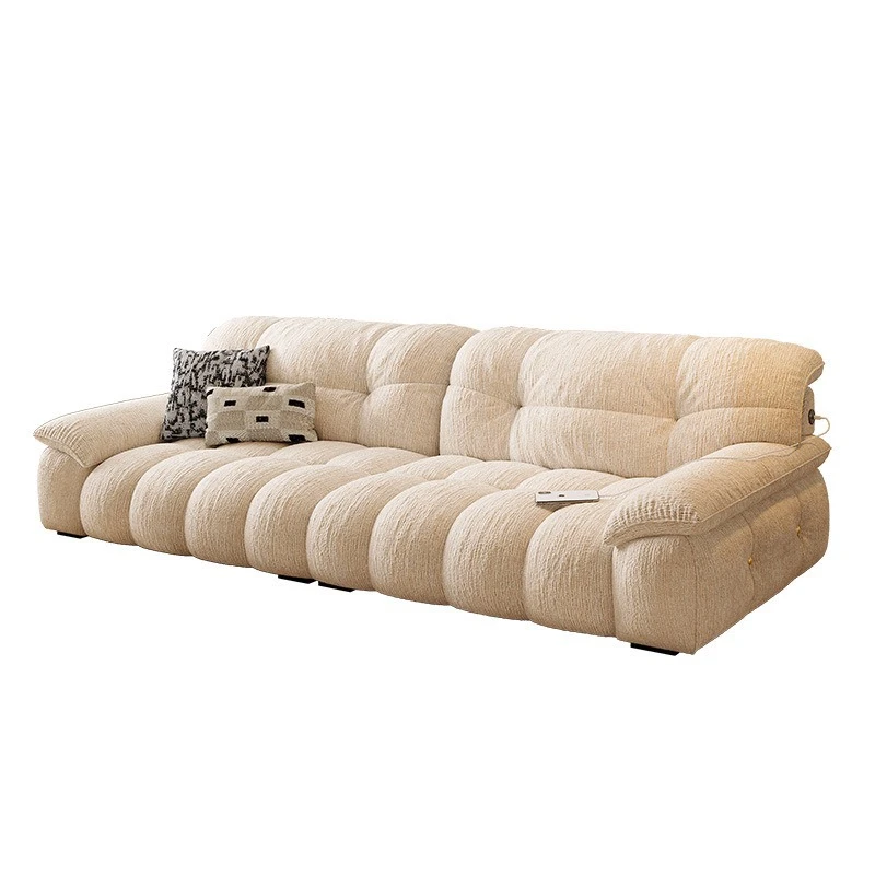 Medieval cream wind clouds, living room small apartment removable and washable French retro chenille fabric sofa