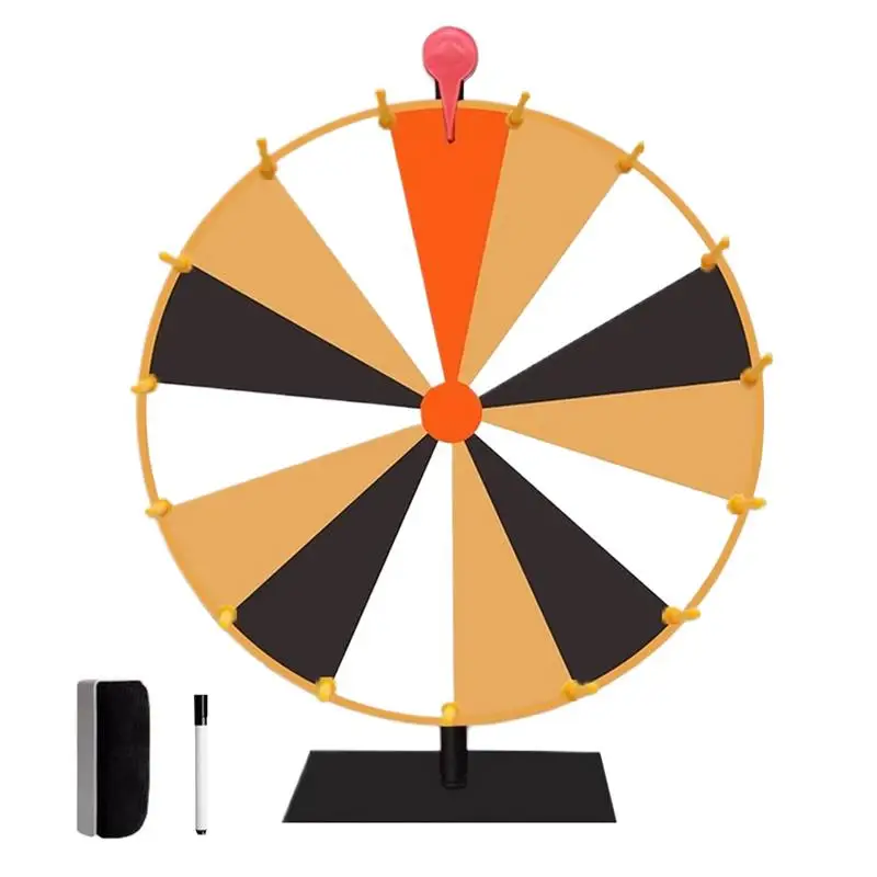 

10/15 Slots Wheel Prize Spinner Party Game Non-slip Wheel Of Fortune Game Spinner With Stand Prize Wheel For Trade Show Party