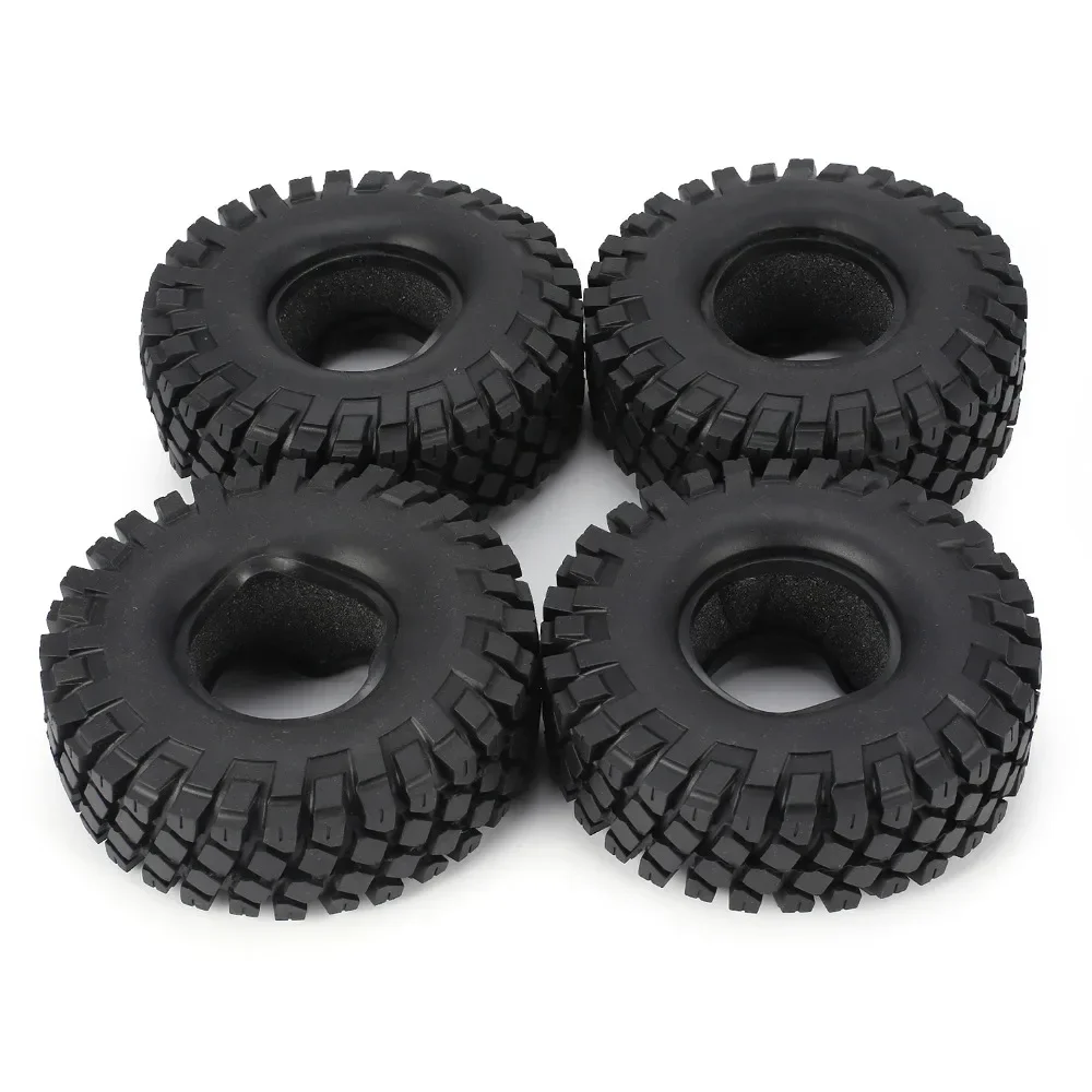 4PCS NEEBRC 1.9 Inch 115mm Durable Rubber Tire Skin Tyres for 1/10 RC Crawler Car Traxxas TRX-4 Trx4m SCX10 RC4D90 Model Parts