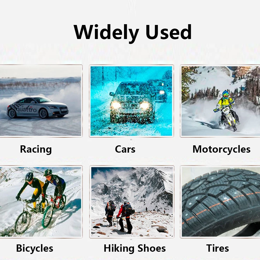 Winter Wheel Lugs Car Tires Studs Screw Snow Spikes Wheel Tyre Snow Chains Studs For Shoes ATV Car Motorcycle Tire 8x10mm