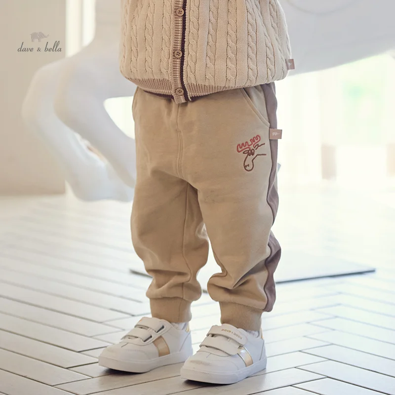 

Dave Bella 2024 Children Brand Trousers Solid Long Pants Little Boys Outdoor Sweatpants Fall Casual Clothing DB3242021