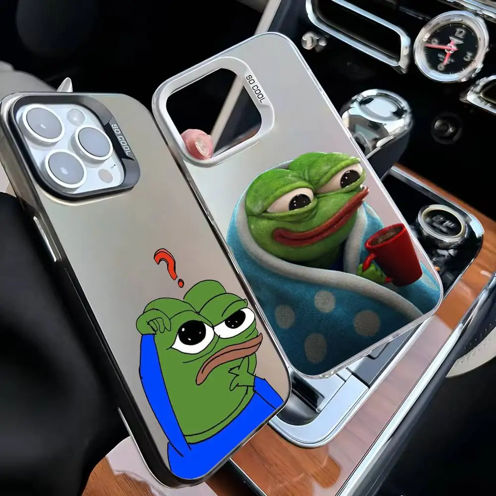 

Funny-y Sad Frog_G_P-pepe Phone Case For iPhone17,16,15,14,13,12,11 Plus,Pro Max White Matte Shockproof Cover