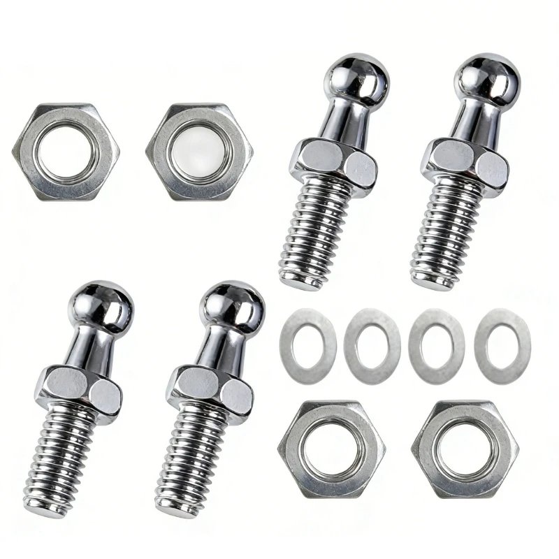 

5/16-18 Ball Head Bolts With And Washers Strut Fitting For Car Trunk Hood Gas Spring Adjustment 090E