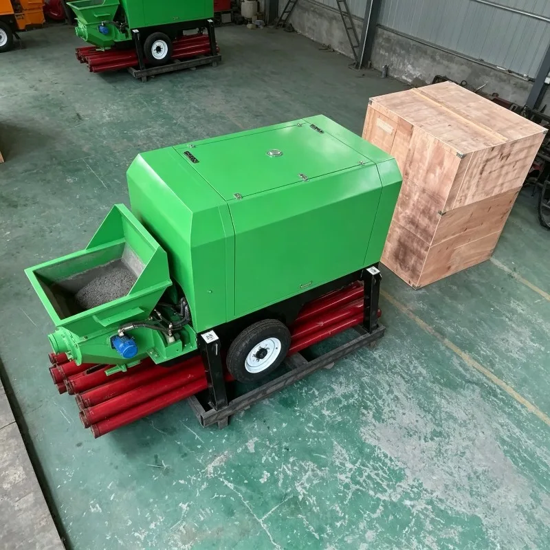 Small Electric Concrete Pump Diesel Concrete Pumping Machine For Home Foundation Repair Portable Pumping Solution Construction