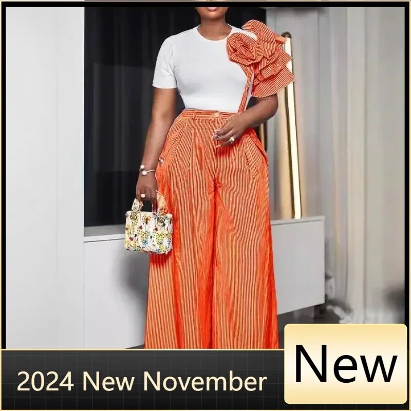 

Customized 2 Piece Women Sets Dashiki African New Arrival Summer Autumn Matching Sets Two Pieces Sets Top Pants Suits Outfits Cl