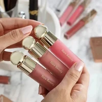 Gloss à lèvres Rare Beauty, imperméable, ne colle pas, longue tenue, ne coule pas, ne s'estompe pas, fini mat, effet « pomme de terre écrasée », blush Happy Joy. 2