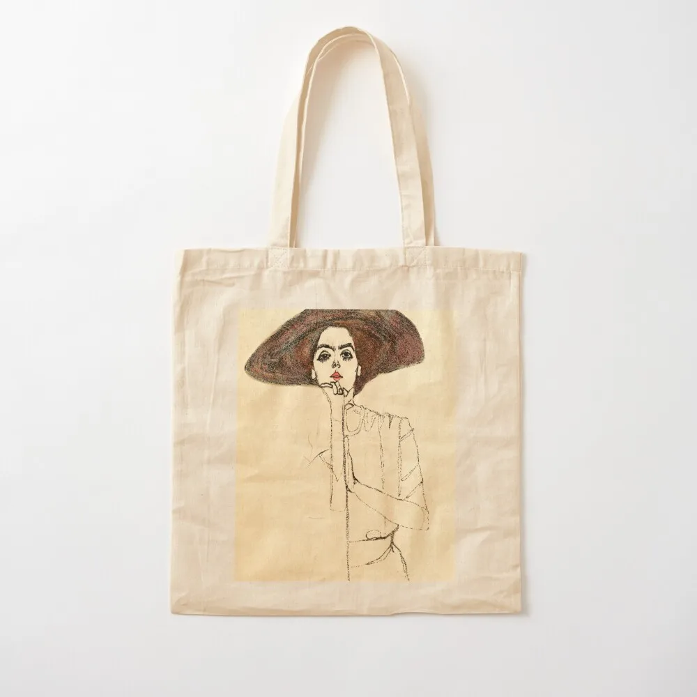 Enhanced Egon Schiele Portrait of a Woman No.2 1910 Tote Bag