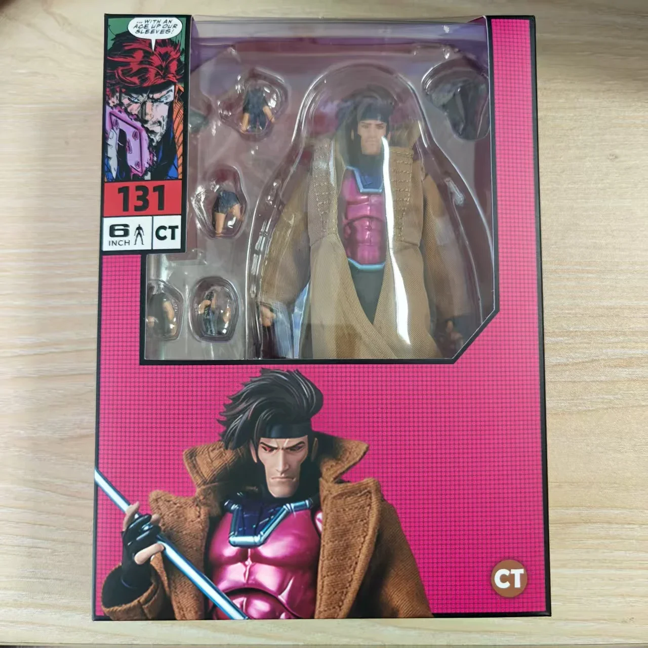 الأصلي Ct اللعب Gambit الشكل Mafex 131 X-Men ولفيرين Shf أنيمي عمل الشكل تمثال تمثال نموذج لعبة أطفال هدية مخصصة #6