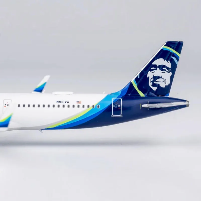  نماذج NG Diecast 1:400 مقياس الخطوط الجوية ألاسكا A321neo N921VA محاكاة الطائرات سبيكة الانتهاء من لعبة تذكارية هدية #4