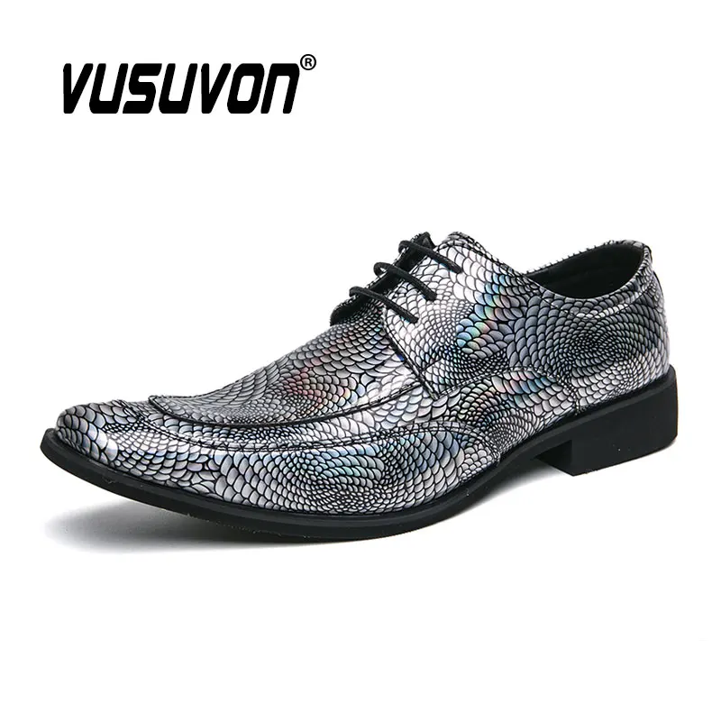 Men Patent Leather Shoes Bling Fashion Design Breathable 37-46 Size Boys Black Soft Outdoor Casual Autumn Mules Dress Flats