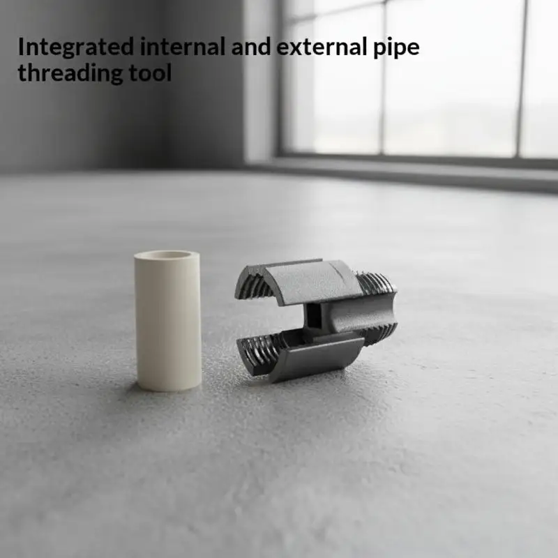 

3PCS Heavy-Duty PVC/Plastic Pipe Threading Tool Kit 1/2" 3/4" 1" Male & Female Threads For PVC PPR MPP Pipes