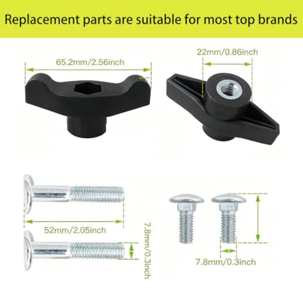 Handle Bolts Kit with 2 Handles and 4 Bolts Constructed for Strength and Consistency in Daily Assembly Operations