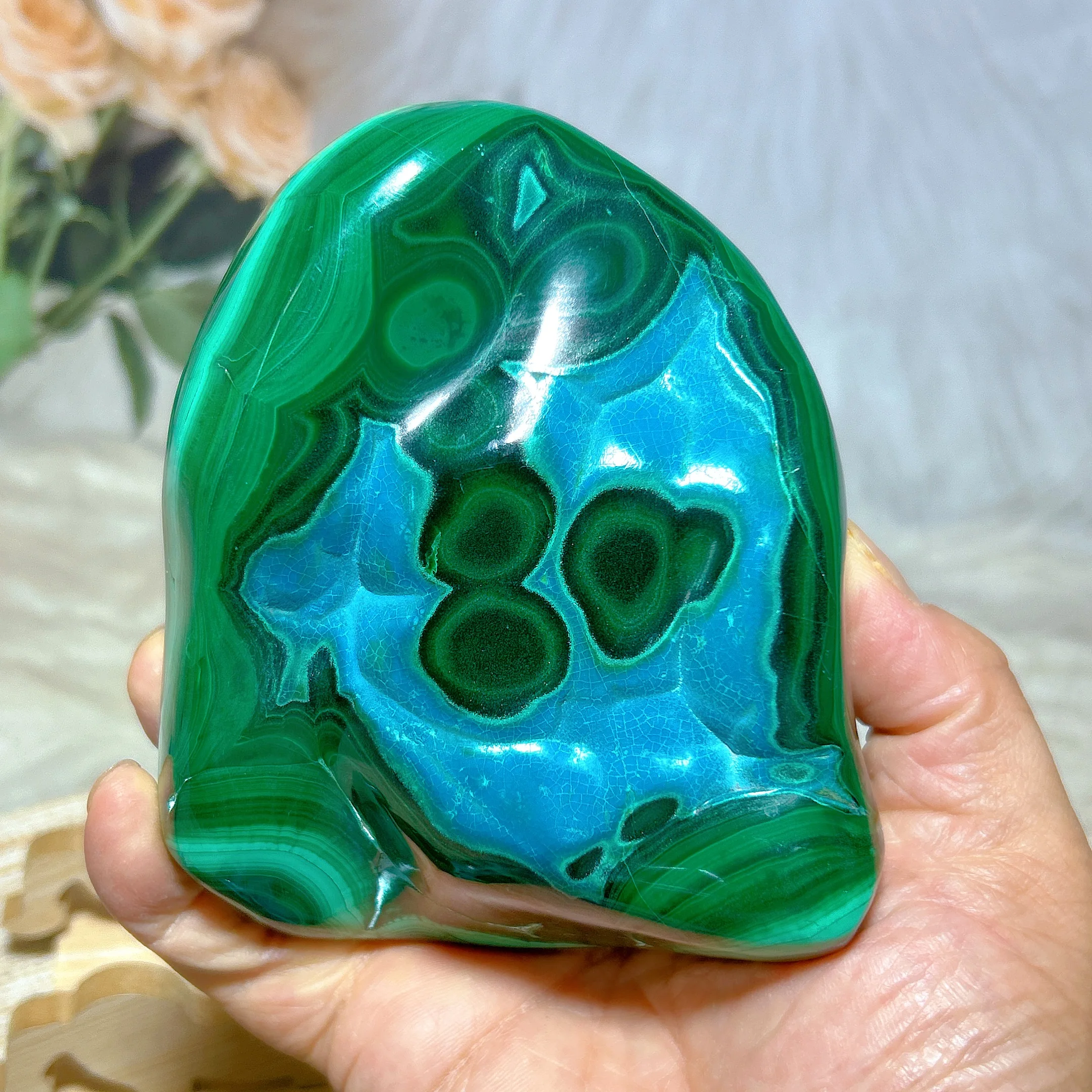 Natural Crystals Chrysocolla Born With Malachite Free Form Raw Gemstones Healing High Quality  Home Decorations Room Decor Gift