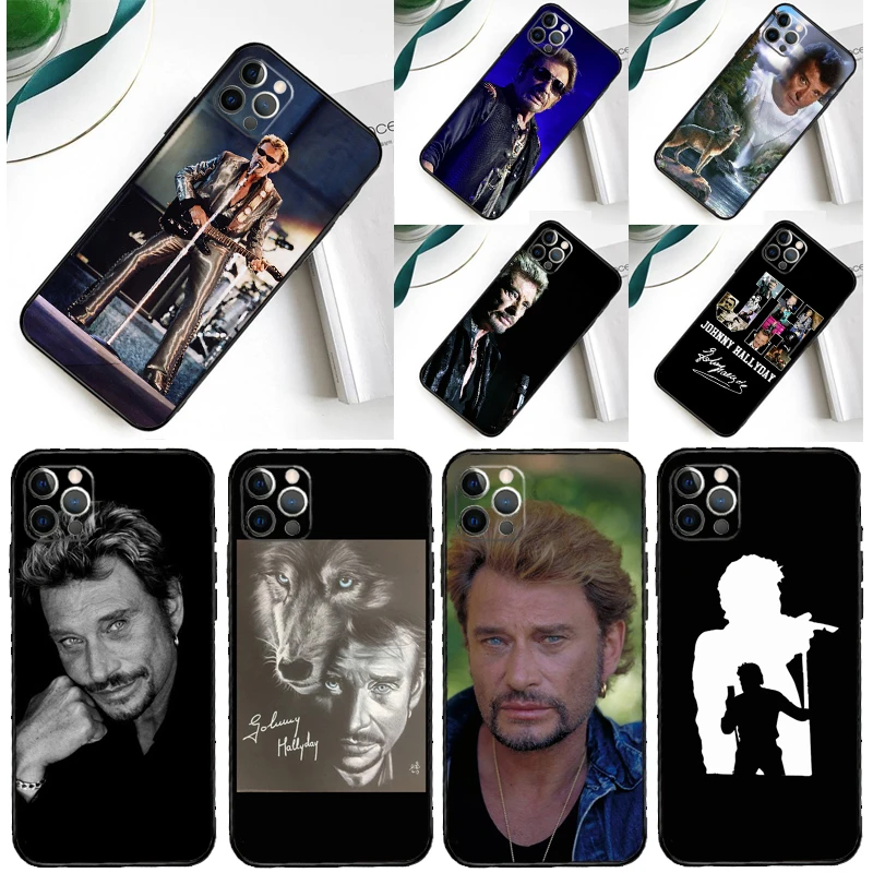 Johnny Hallyday Phone Case For iPhone 16 15 11 12 13 14 Pro Max Mini Cover For iPhone 16 15 X XS Max XR Plus Coque