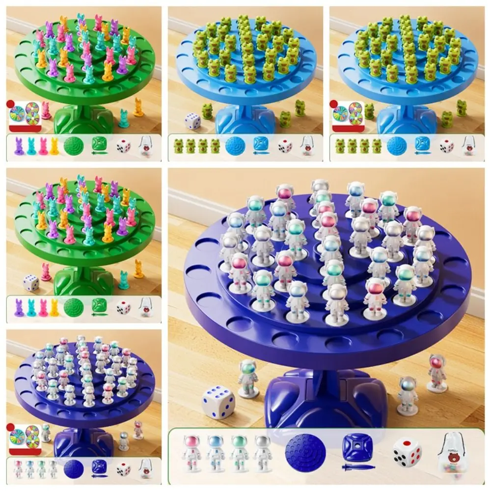 Astronauta astronauta Balance Tree Game Rabbit Counting Tree Rabbit Balance Tree Toy Montessori Frog impilabile Balance Tree Toy