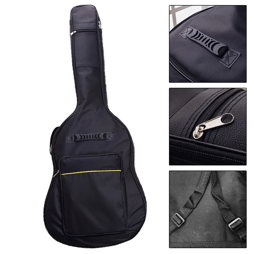 1pc Acoustic Guitar Bag 104x43x14cm Oxford Rip-stop Double Straps Storage Bag With Padded  For Guitar Backpack Replace Parts