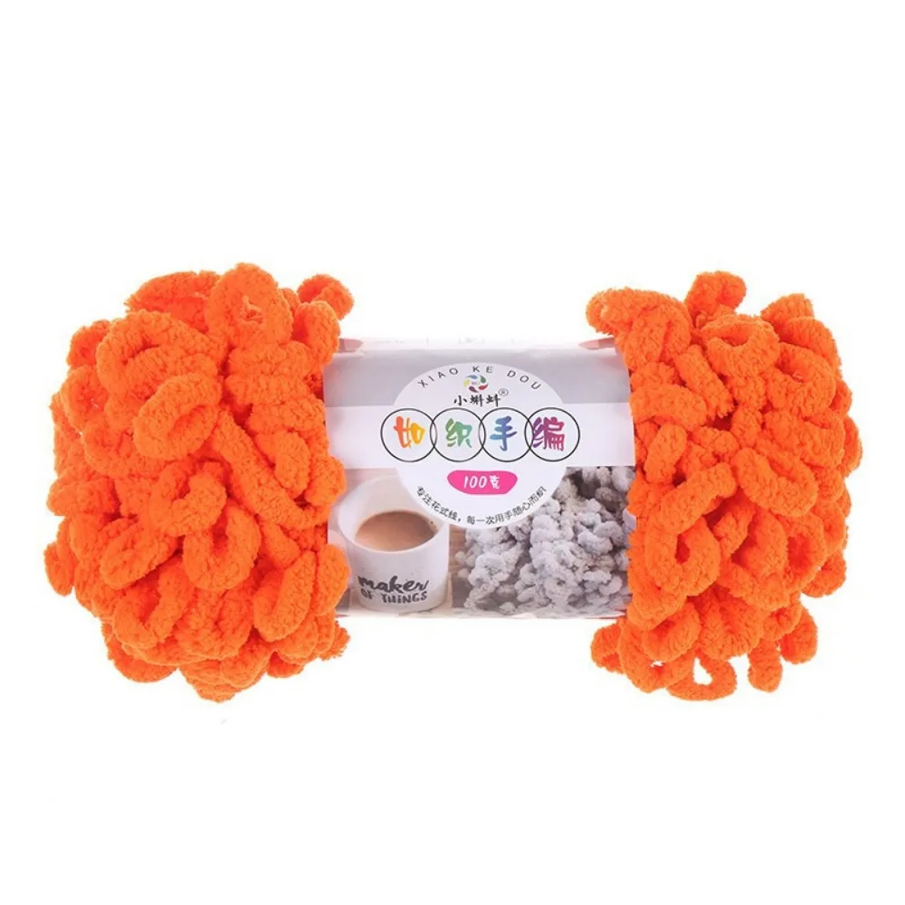 

100g/Roll Finger Loop Yarn Hand Woven Soft Finger Circle Yarn Anti-pilling Multi-color DIY Knitting Thread Scarf Knitting