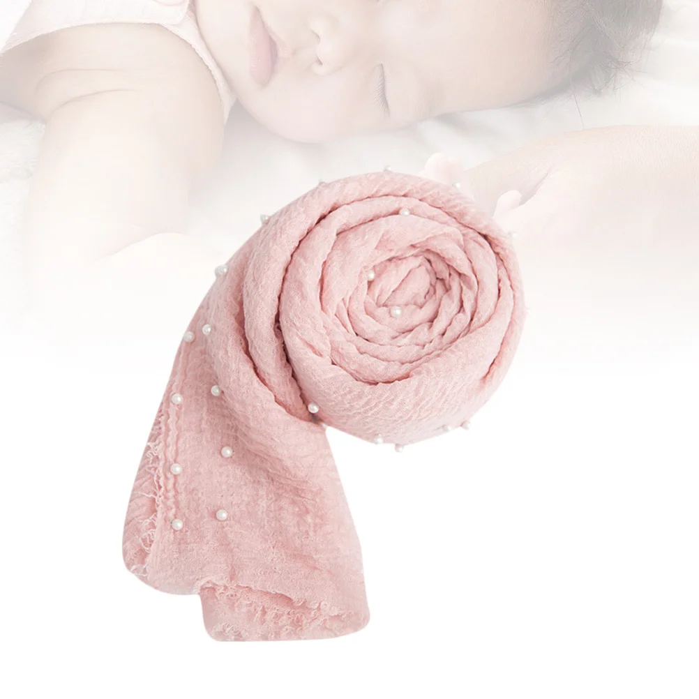 Pink Cotton Hemp Pearl Baby Blanket Soft Durable Easy Wash Practical All Seasons Gift Sleeping Air-Conditioned