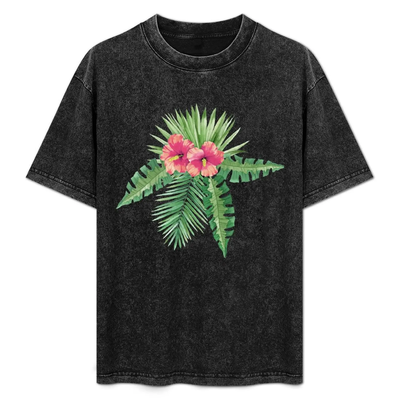 Dark Beauty Tropical Cluster T-Shirt oversized graphic tee baggy shirts mens clothing