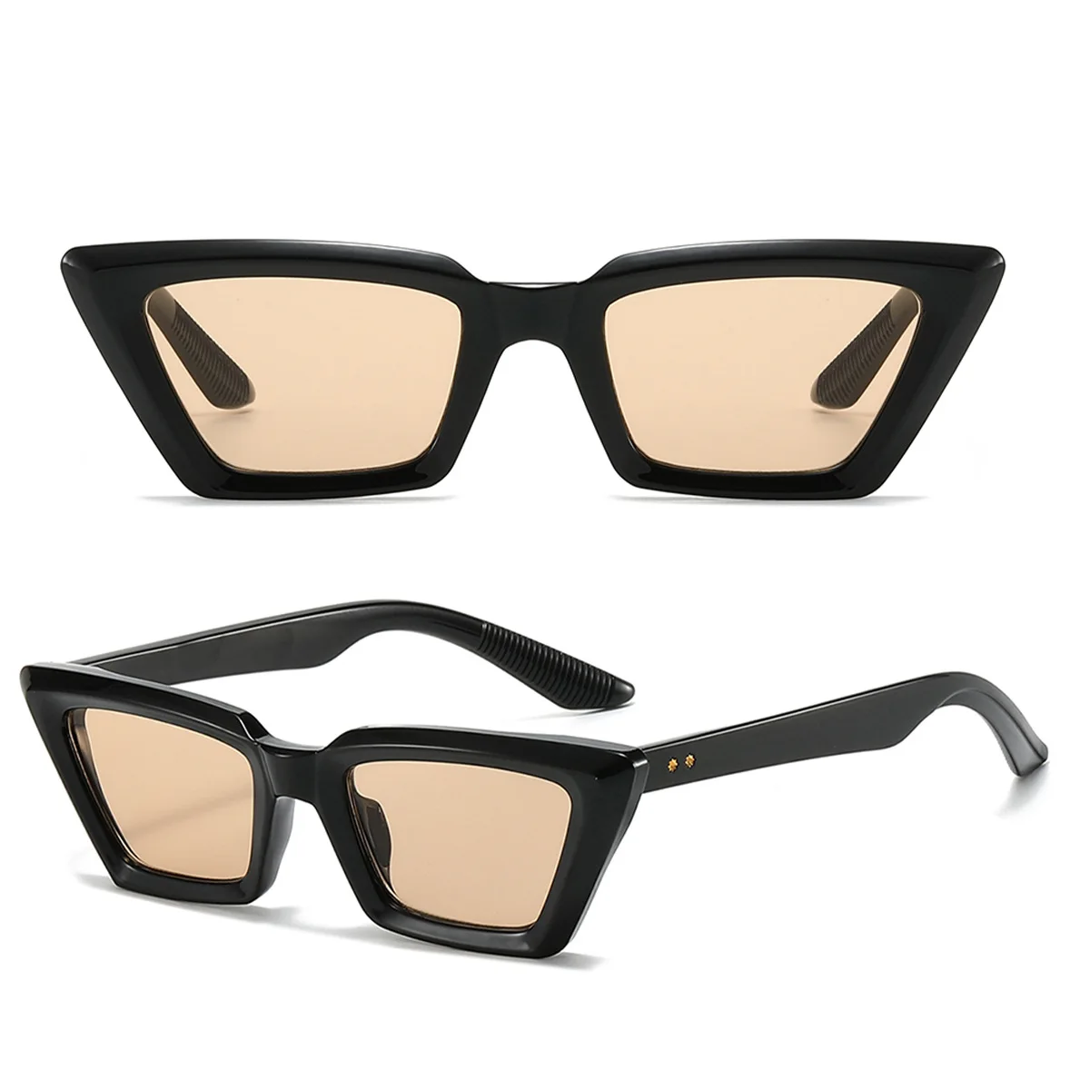 

Small frame cat eye sunglasses texture women's retro square fashion UV protection sunglasses
