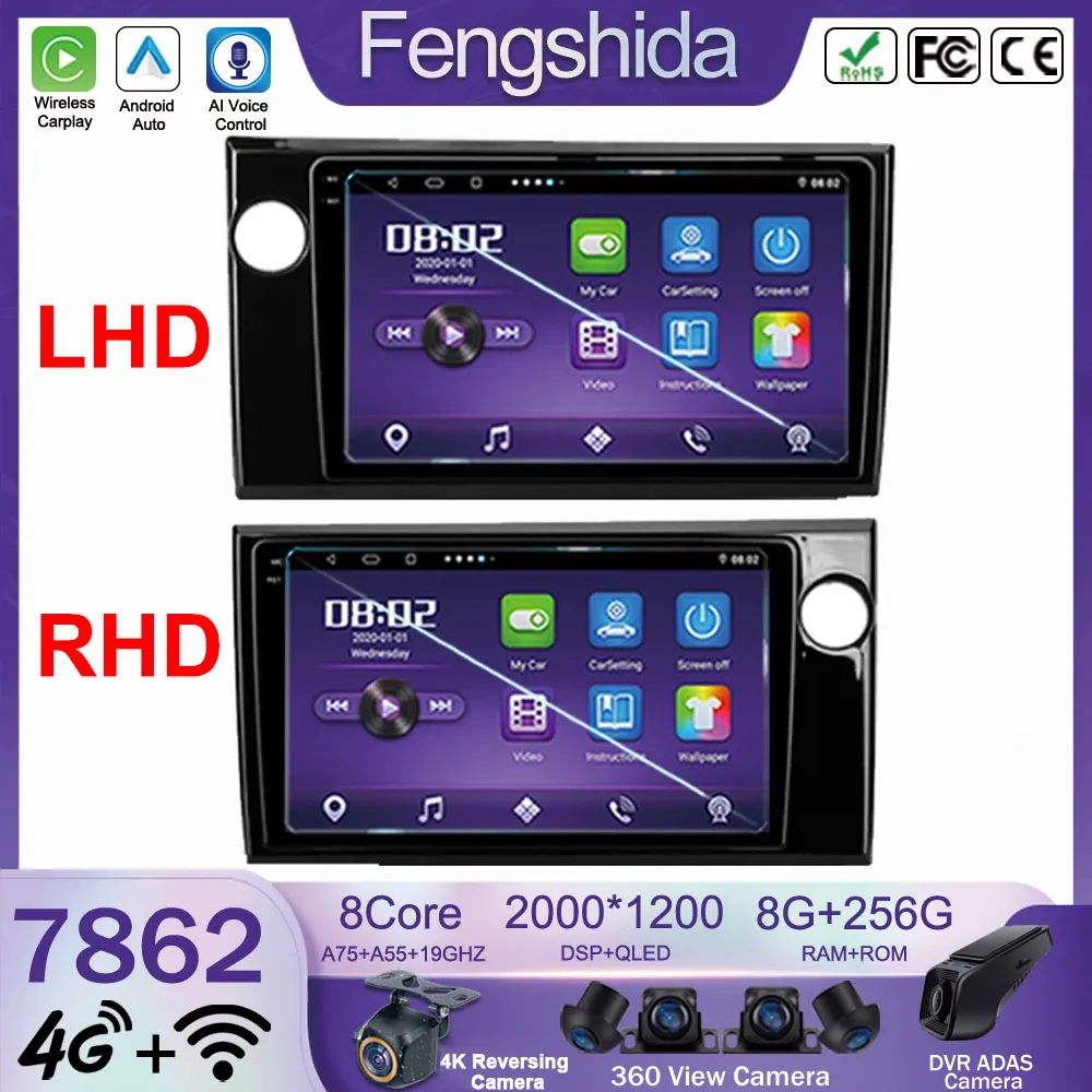 

Car DVD For Honda BRV 2015 - 2019 Android Radio Stereo Multimedia Player CPU GPS Bluetooth 5G WiFi Touch QLED Screen Video DSP