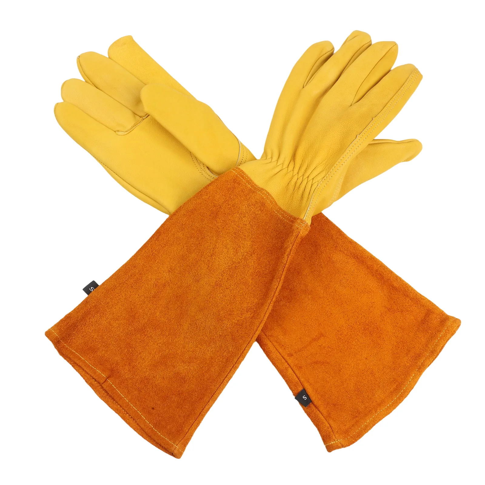 44CM Leather Gardening Gloves Full Protection Gardening Gloves Thorn Proof Gloves Pruning Gloves Comfortable Grip Flexible Fit