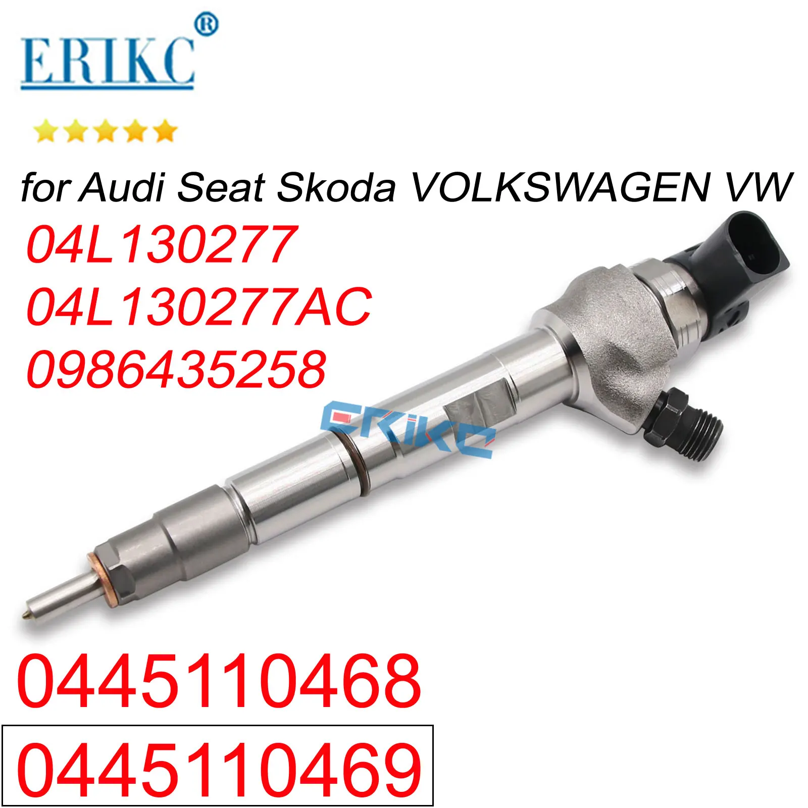 

04L130277 04L130277AC Diesel Nozzle 0445110468 0445110469 Fuel Injector 0 445 110 468 0 445 110 469 for Bosch Audi A3 A4 Q5 2.0