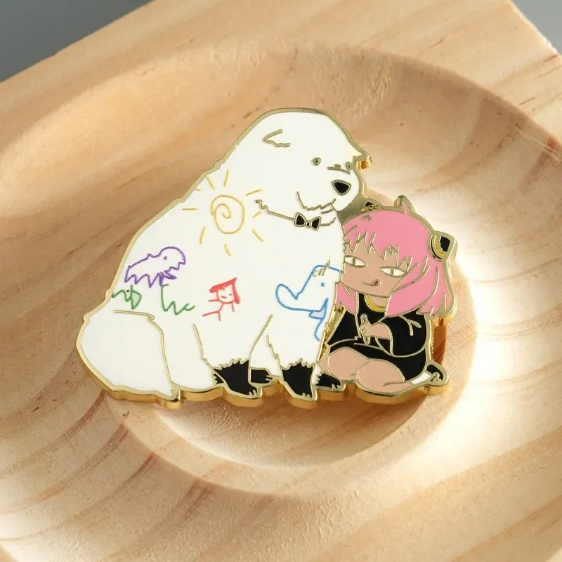 

Spy×Family Anya Forger & Bunny Cartoon Cute Metal Brooch Lovely Enamel Pin Badge Fashion Backpack Clothing Bag Accessories