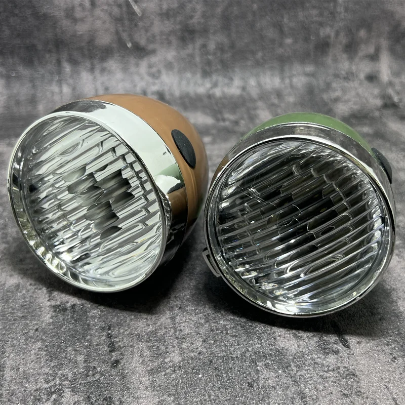 FREE- Shipping Bicycle Retro Lights Headlamps Warheads British Cycling Headlights 3led Molded Case Q404