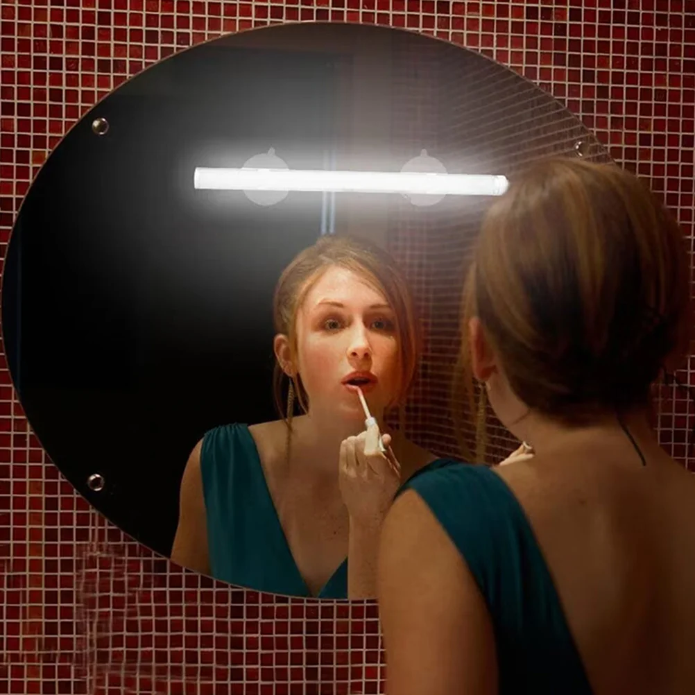 Lampada da bagno ricaricabile a LED, ventosa, barra luminosa, specchio, illuminazione frontale per trucco, luci da trucco per specchio
