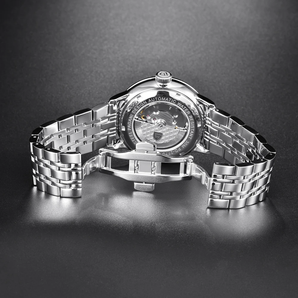 PAGANI DESIGN Men Watches Luxury Retro Automatic Mechanical Watch For Men Gift 2813 Stainless Steel 30m Waterproof Case Simple