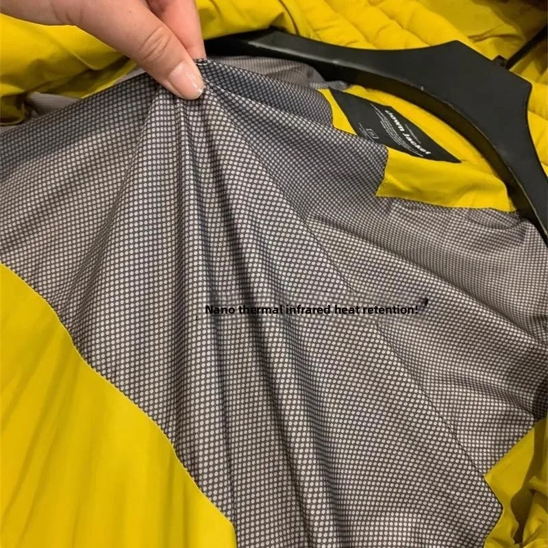 

Faionable 90, белое пальто Du down Jaet, мужская и женская легкая теплая осенне-зимняя парка со съемной шапкой