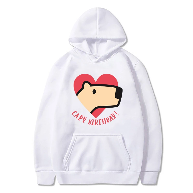 

Korean Fashion Aesthetic Capybara Hoodie Y2k Women Men Hoodie Casual Hip Hop Sweatshirt Cartoon Printed Cute Pullover Streetwear