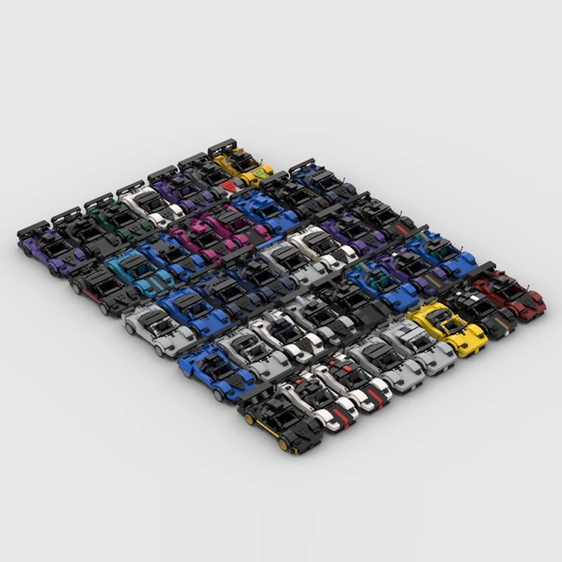 Speed Racing Car Model MOC Building Bricks Supercar Vehicle Pack Modular Technology Children Holiday Gifts Assemble Toys Suit