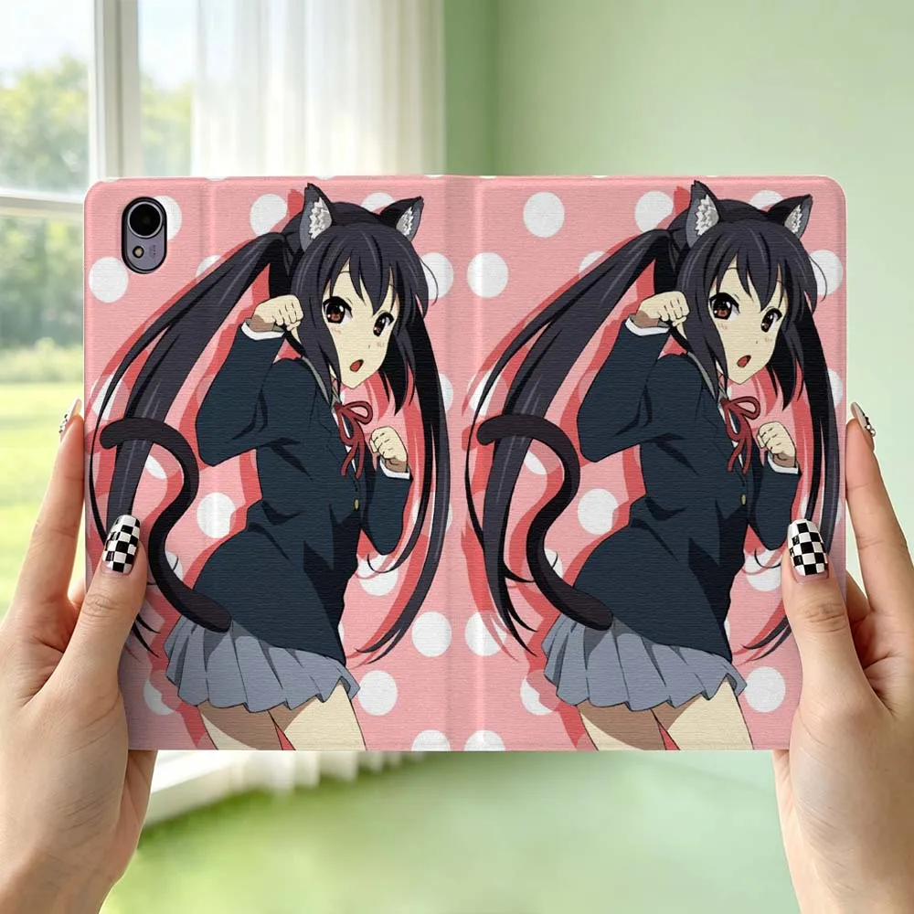 Kawaii Cat Girl For Huawei MediaPad MatePad Honor Pro V6 9 V8 X9 X 10 13.3 12.3 11 11.5 Inch Tablet Case Pen Tray