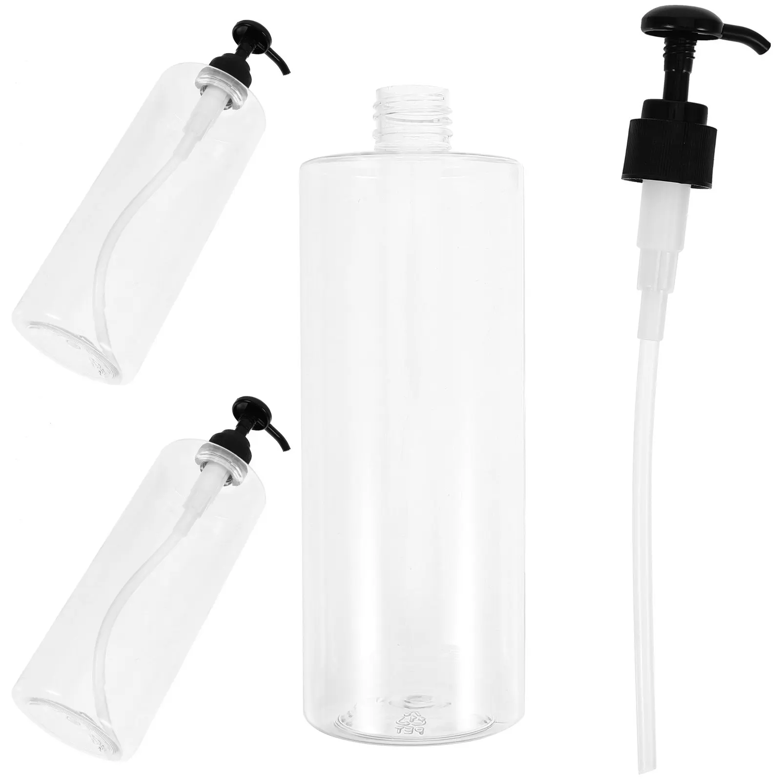 

Набор из 3 прозрачных многоразовых бутылок с дозатором для шампуня, лосьона для тела, геля для душа, пустые многоразовые флаконы для дома